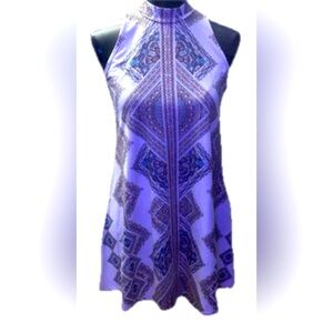 Beautiful Halter Aztec Dress by Blu Pepper, Size Small, Soft Fabric